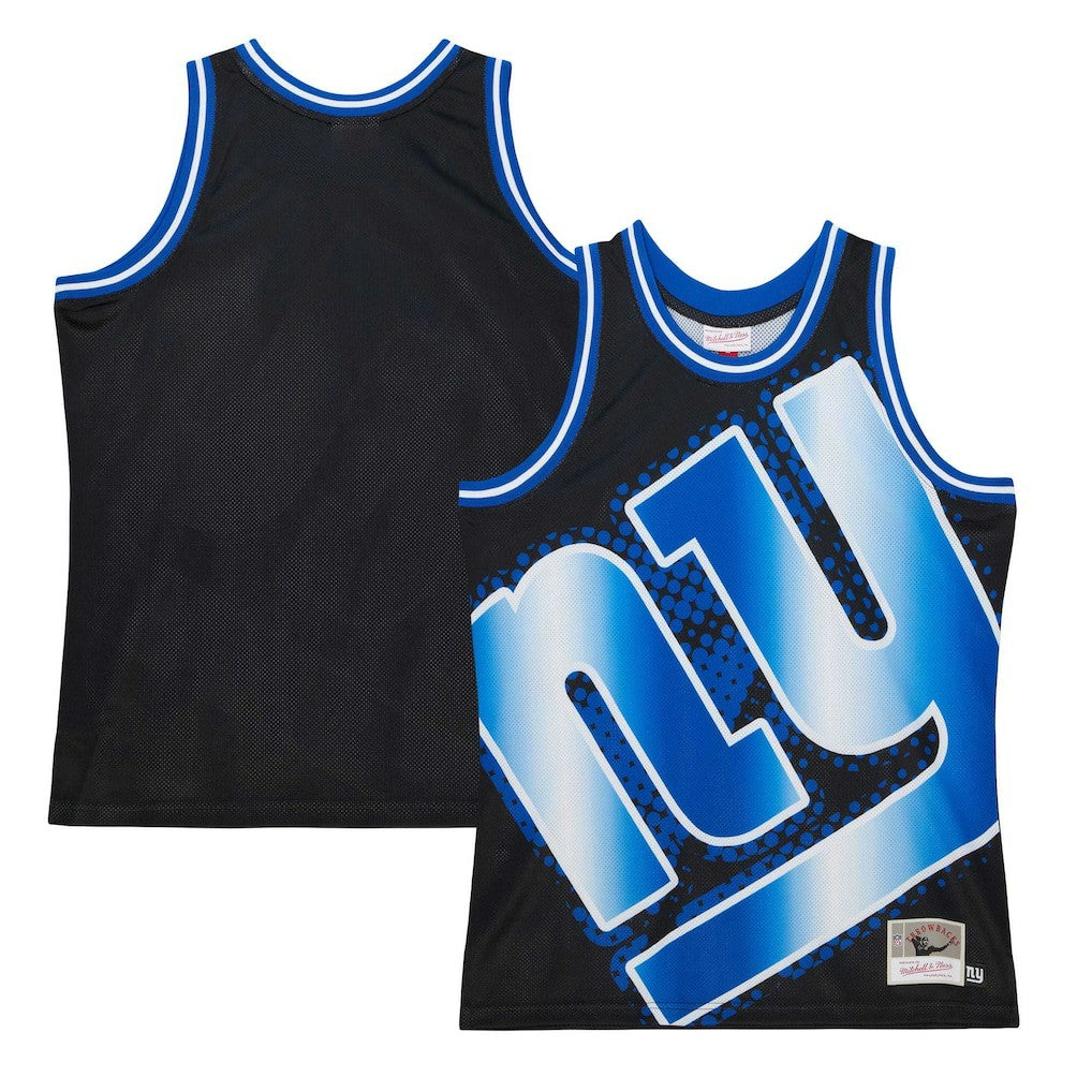 New York Giants Big Face 7.0 Fashion Tank Top Black | Mitchell & Ness