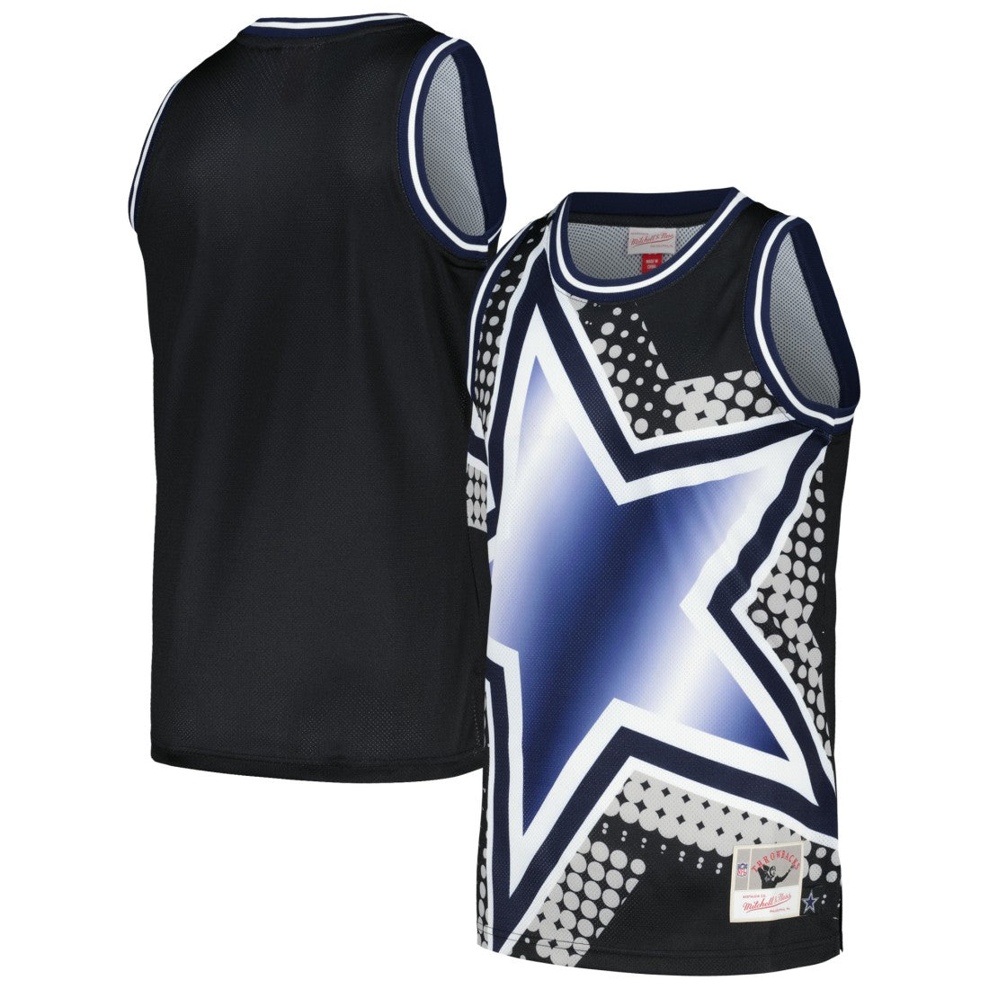 Dallas Cowboys Big Face 7.0 Fashion Tank Top Black | Mitchell & Ness