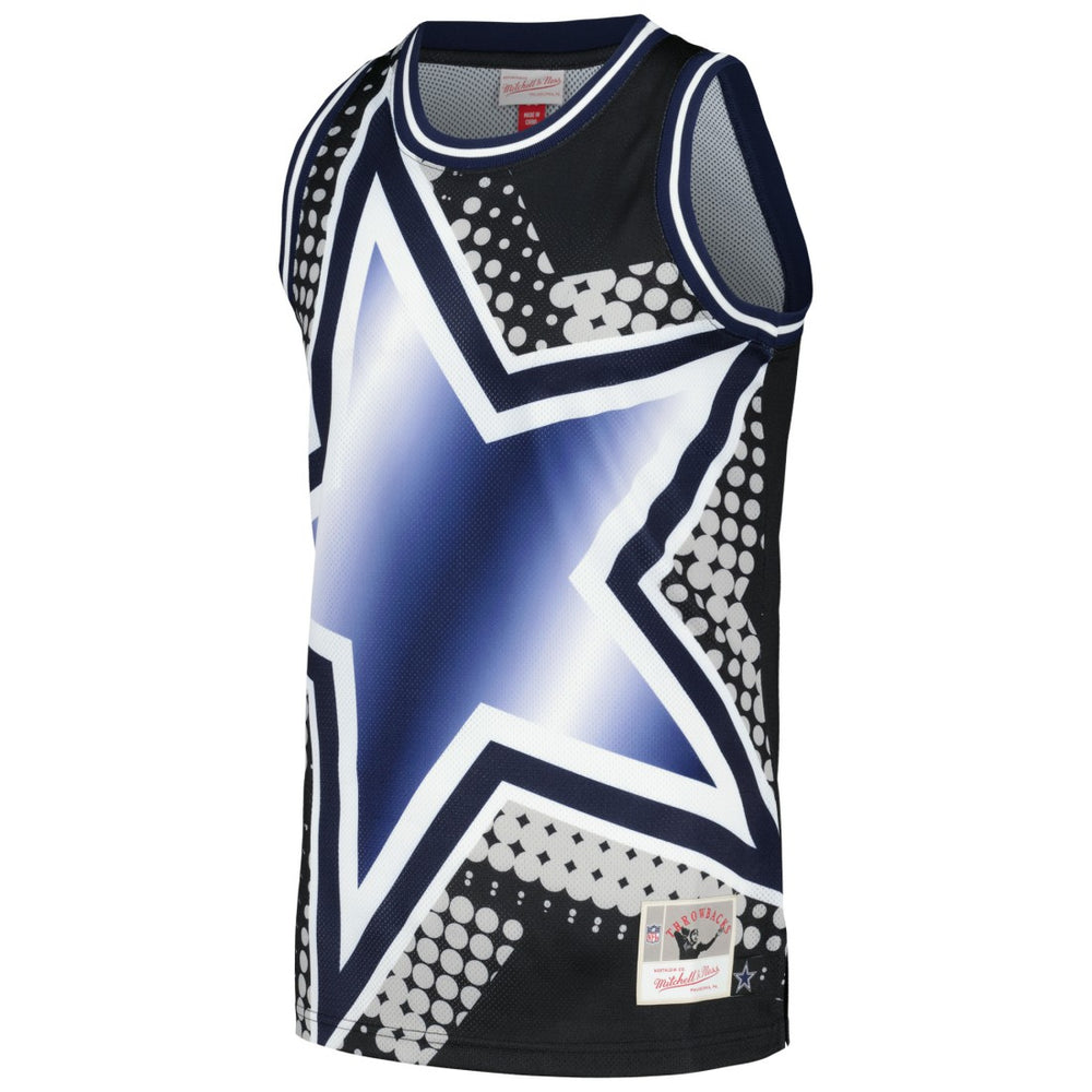 Dallas Cowboys Big Face 7.0 Fashion Tank Top Black | Mitchell & Ness