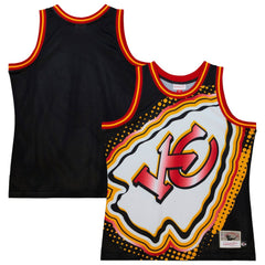 Kansas City Chiefs Big Face 7.0 Fashion Tank Top Black | Mitchell & Ness