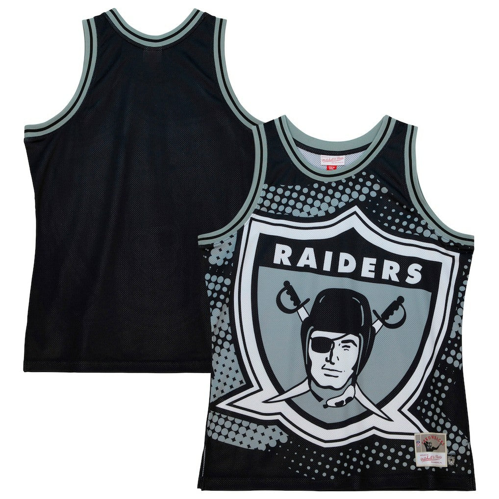 Las Vegas Raiders Big Face 7.0 Fashion Tank Top Black | Mitchell & Ness