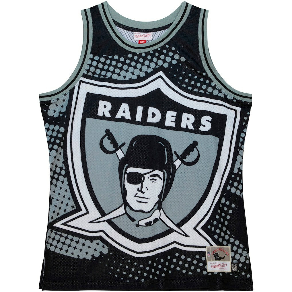 Las Vegas Raiders Big Face 7.0 Fashion Tank Top Black | Mitchell & Ness