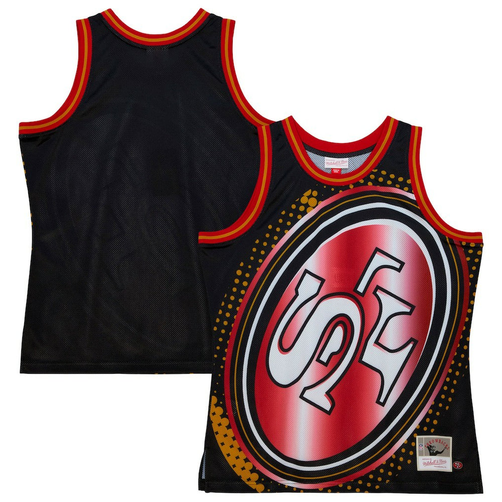 San Francisco 49ers Big Face 7.0 Fashion Tank Top Black | Mitchell & Ness