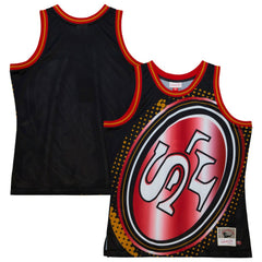 San Francisco 49ers Big Face 7.0 Fashion Tank Top Black | Mitchell & Ness