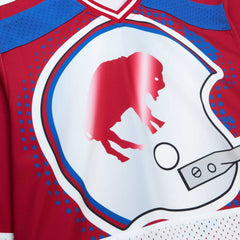 Buffalo Bills Women's Big Face 7.0 Long Sleeve Jersey T-Shirt Red | Mitchell & Ness