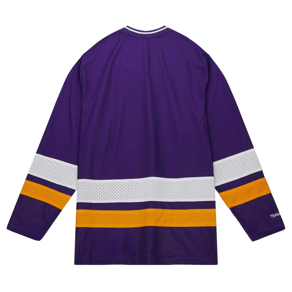 Minnesota Vikings Women's Big Face 7.0 Long Sleeve Jersey T-Shirt Purple | Mitchell & Ness