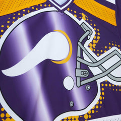 Minnesota Vikings Women's Big Face 7.0 Long Sleeve Jersey T-Shirt Purple | Mitchell & Ness