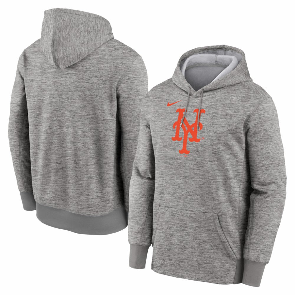 New York Mets Nike Primary Logo Therma Hoodie - MLB
