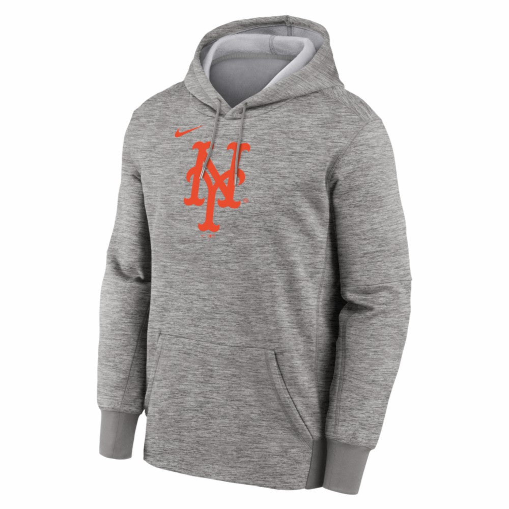 New York Mets Nike Primary Logo Therma Hoodie - MLB