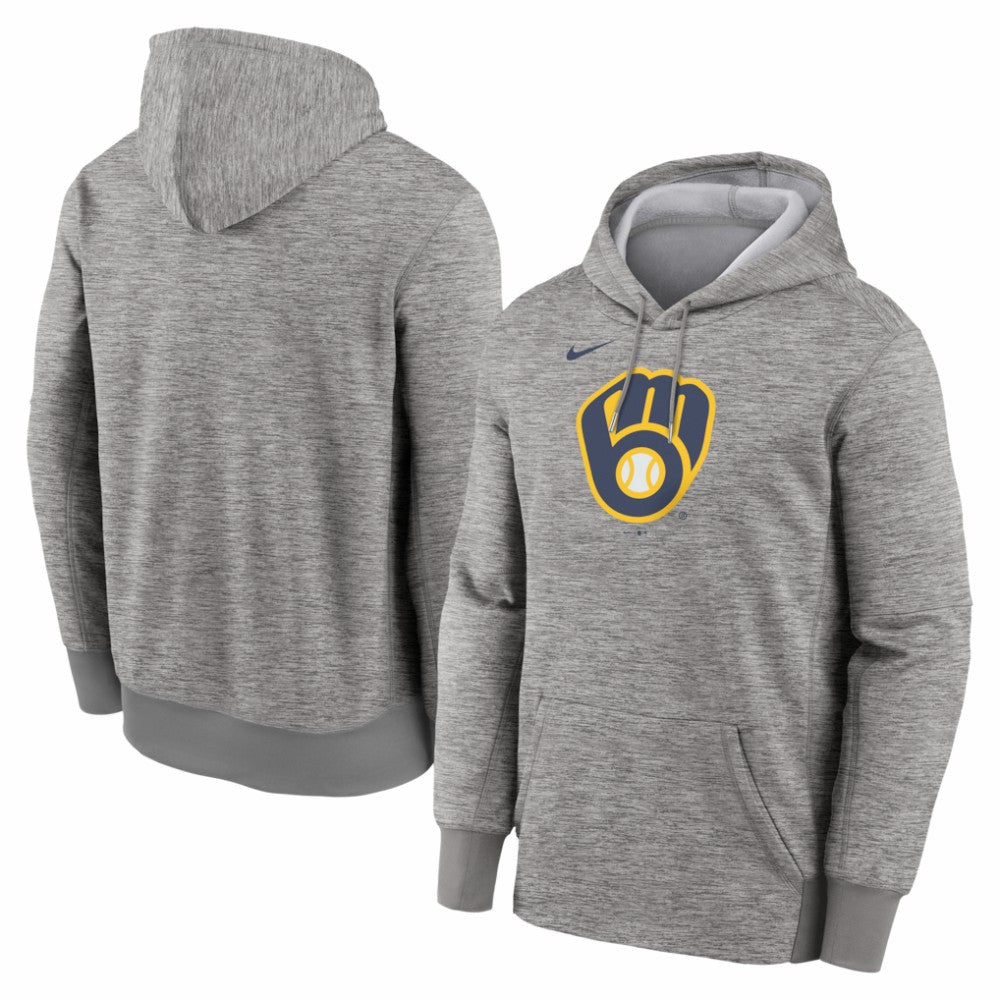Milwaukee Brewers Nike Primary Logo Therma Hoodie - MLB