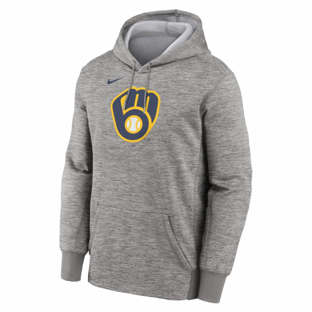 Milwaukee Brewers Nike Primary Logo Therma Hoodie - MLB