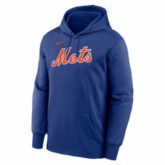 New York Mets Nike Primary Wordmark Therma Hoodie - MLB