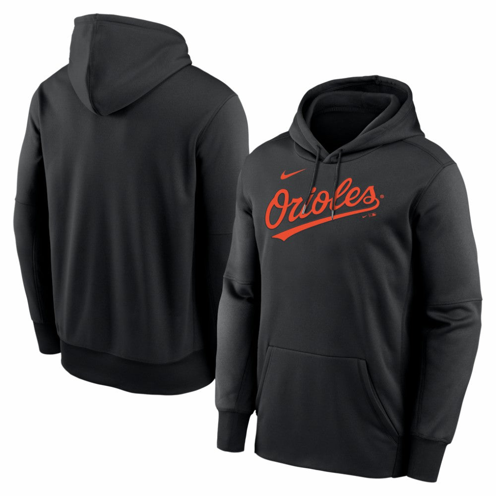 Baltimore Orioles Nike Primary Wordmark Therma Hoodie - MLB
