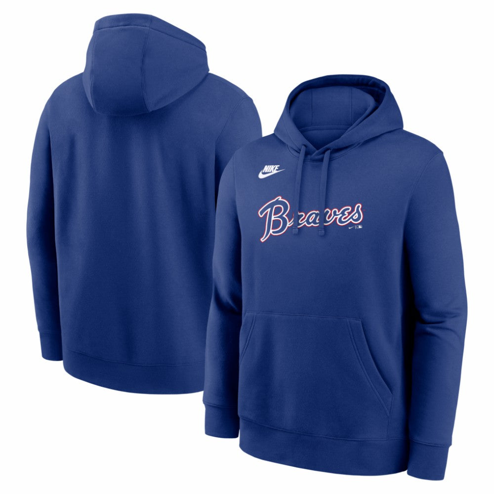 Atlanta Braves Nike Cooperstown Collection Wordmark Club Hoodie - MLB