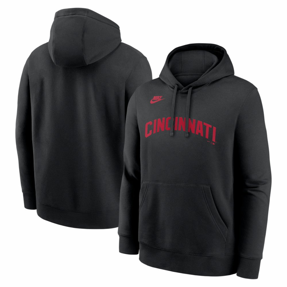 Cincinnati Reds Nike Cooperstown Collection Wordmark Club Hoodie - MLB