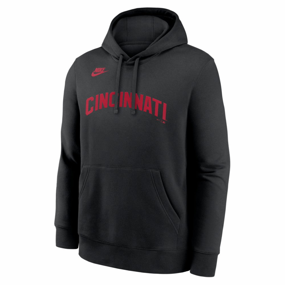 Cincinnati Reds Nike Cooperstown Collection Wordmark Club Hoodie - MLB