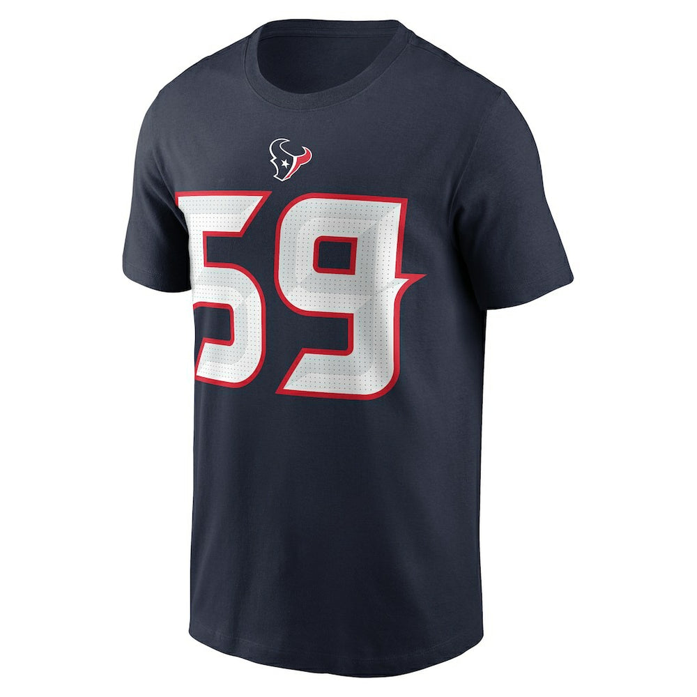 DeMeco Ryans Houston Texans Retired Player Name & Number T-Shirt Navy | Nike for Sale