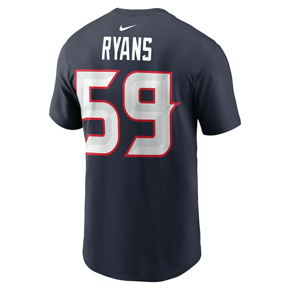 DeMeco Ryans Houston Texans Retired Player Name & Number T-Shirt Navy | Nike for Sale