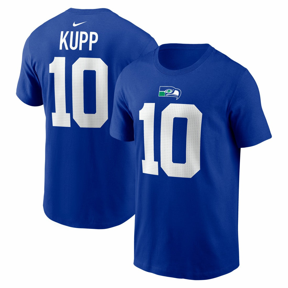 Cooper Kupp Seattle Seahawks Player Name & Number T-Shirt Royal | Nike for Sale