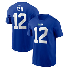 12s Seattle Seahawks Player Name & Number T-Shirt Royal | Nike for Sale