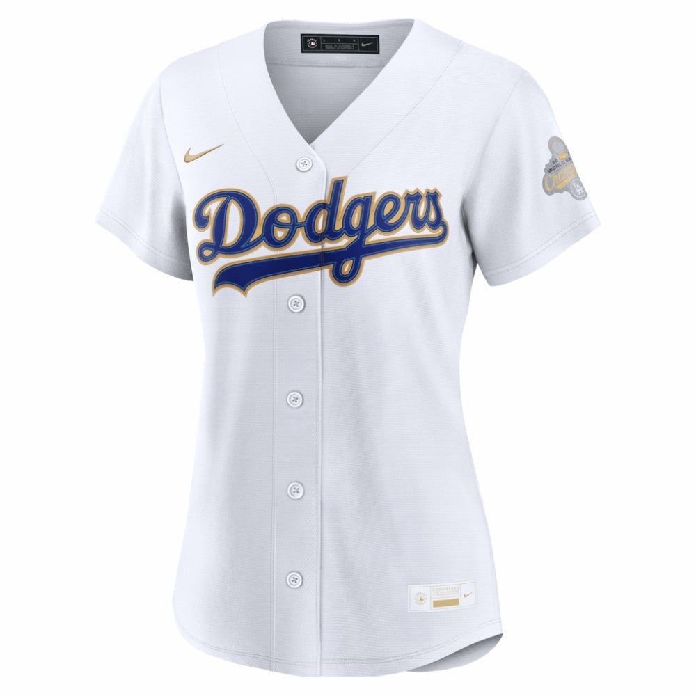 Los Angeles Dodgers Nike Women's 2026 Gold Collection Stadium Jersey - MLB