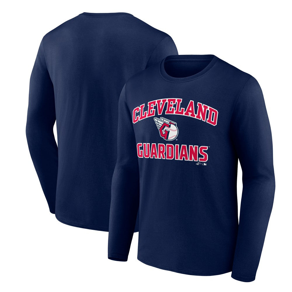 Cleveland Guardians Logo Athletic Heart & Soul Long Sleeve T-Shirt - MLB
