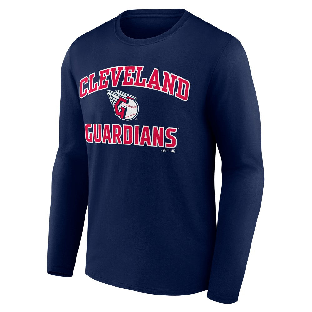 Cleveland Guardians Logo Athletic Heart & Soul Long Sleeve T-Shirt - MLB