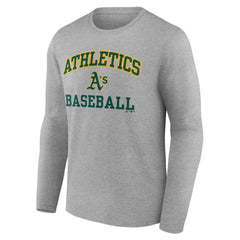 Athletics Logo Athletic Heart & Soul Long Sleeve T-Shirt - MLB
