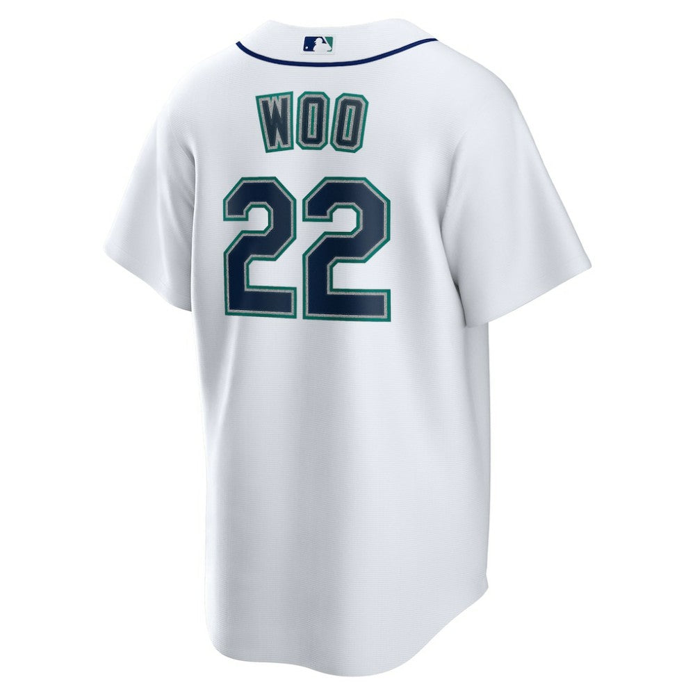Bryan Woo Seattle Mariners Nike Home Replica Jersey - MLB