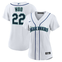 Bryan Woo Seattle Mariners Nike Women's Home Replica Jersey - MLB