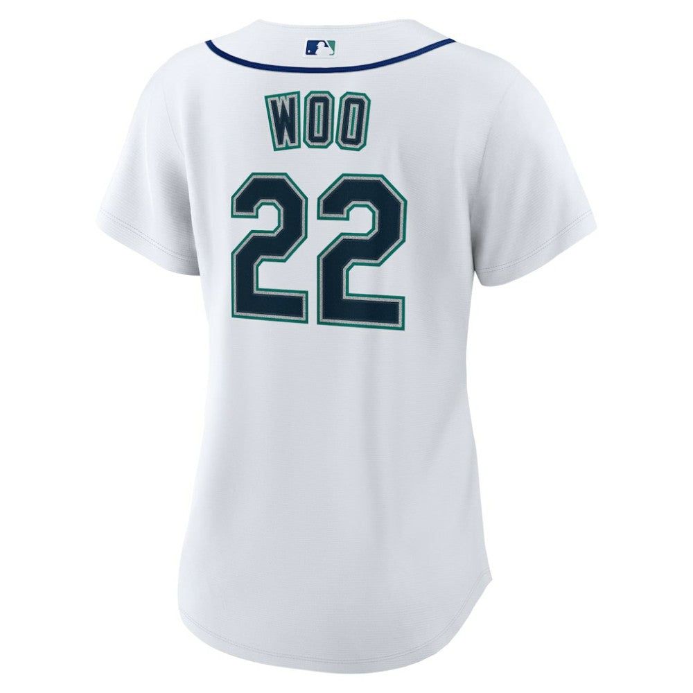 Bryan Woo Seattle Mariners Nike Women's Home Replica Jersey - MLB
