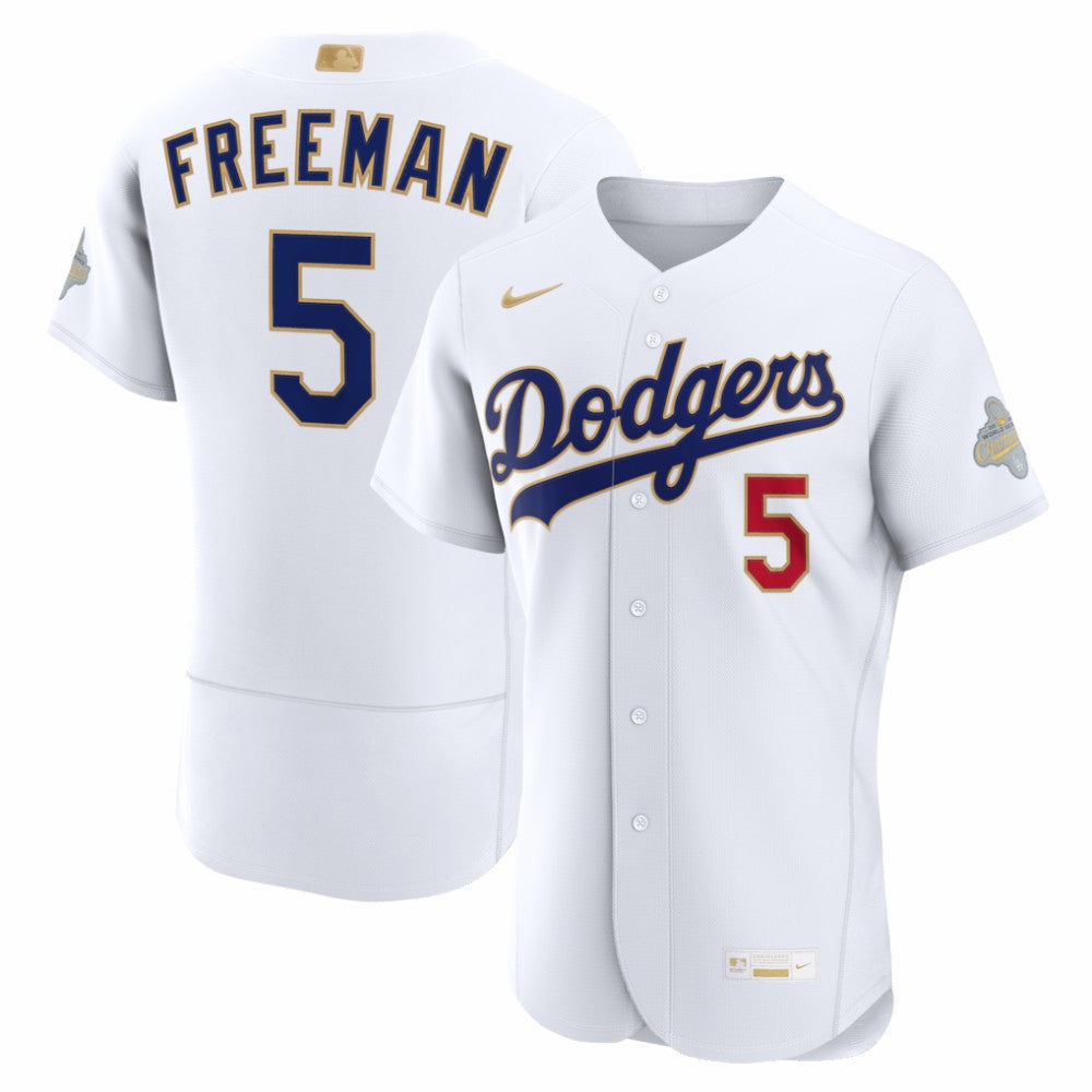 Freddie Freeman Los Angeles Dodgers Nike 2026 Gold Collection Authentic Jersey - MLB