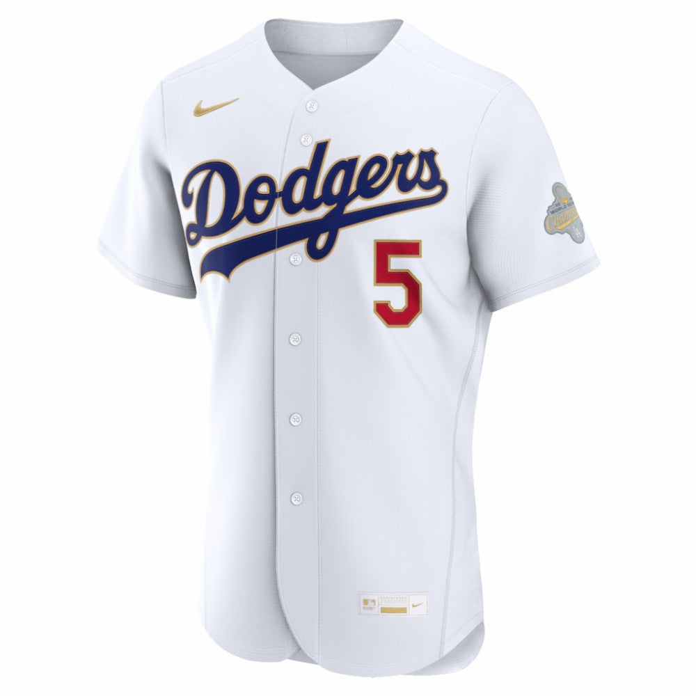 Freddie Freeman Los Angeles Dodgers Nike 2026 Gold Collection Authentic Jersey - MLB