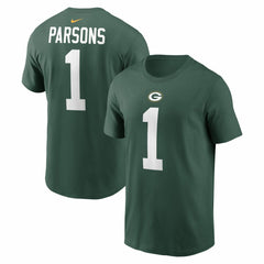 Micah Parsons Green Bay Packers Name & Number T-Shirt Green | Nike for Sale