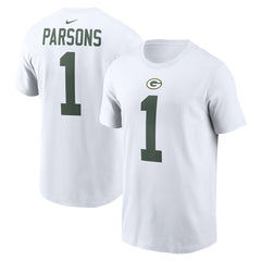 Micah Parsons Green Bay Packers Player Name & Number T-Shirt White | Nike for Sale
