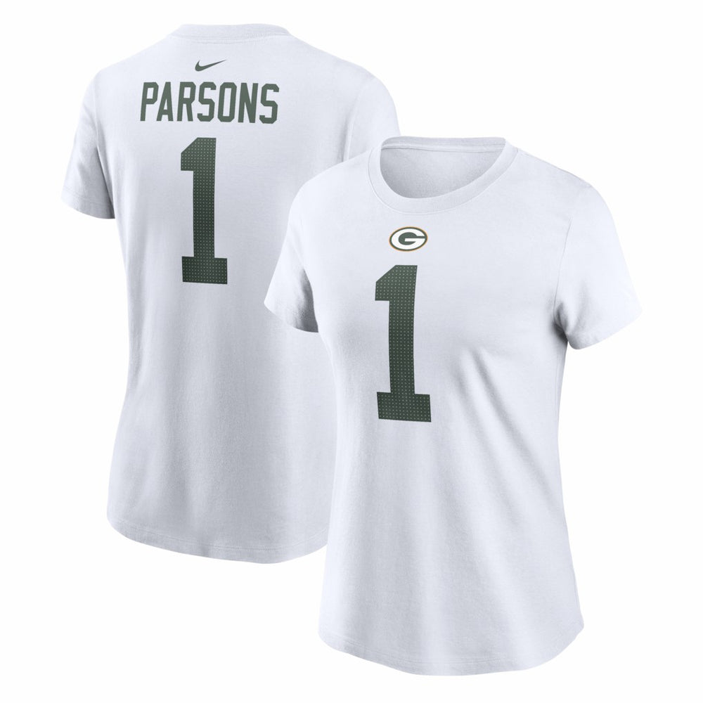 Micah Parsons Green Bay Packers Women's Player Name & Number T-Shirt White | Nike for Sale