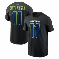 Jaxon Smith-Njigba Seattle Seahawks Carbon Name & Number T-Shirt Black | Nike for Sale
