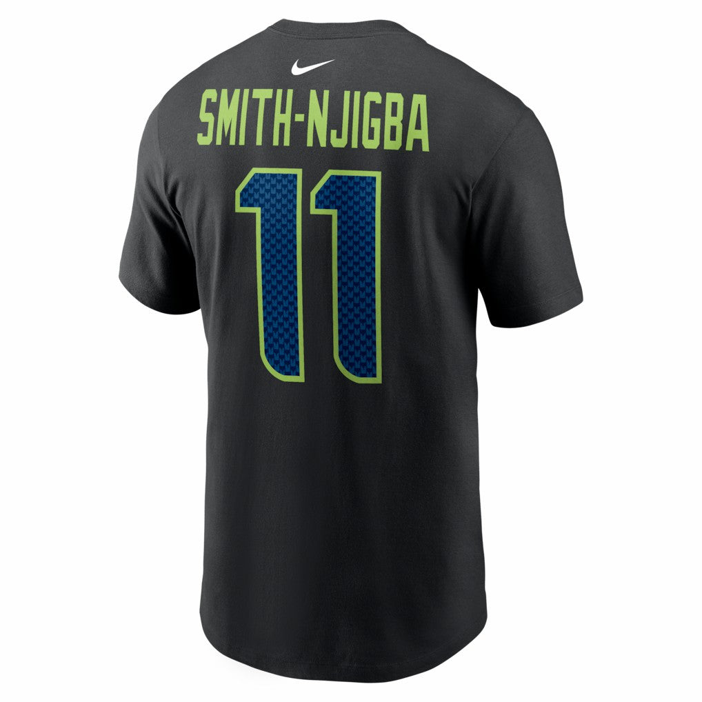 Jaxon Smith-Njigba Seattle Seahawks Carbon Name & Number T-Shirt Black | Nike for Sale