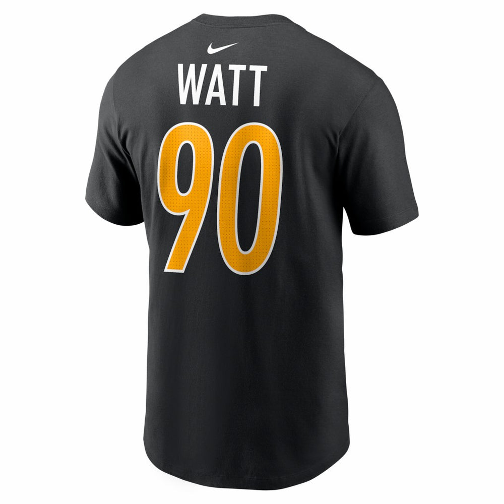 T.J. Watt Pittsburgh Steelers Carbon Name & Number T-Shirt Black | Nike for Sale