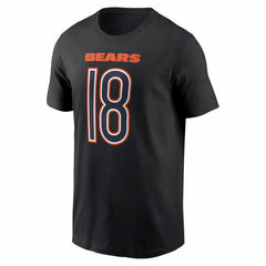 Caleb Williams Chicago Bears Carbon Name & Number T-Shirt Black | Nike for Sale