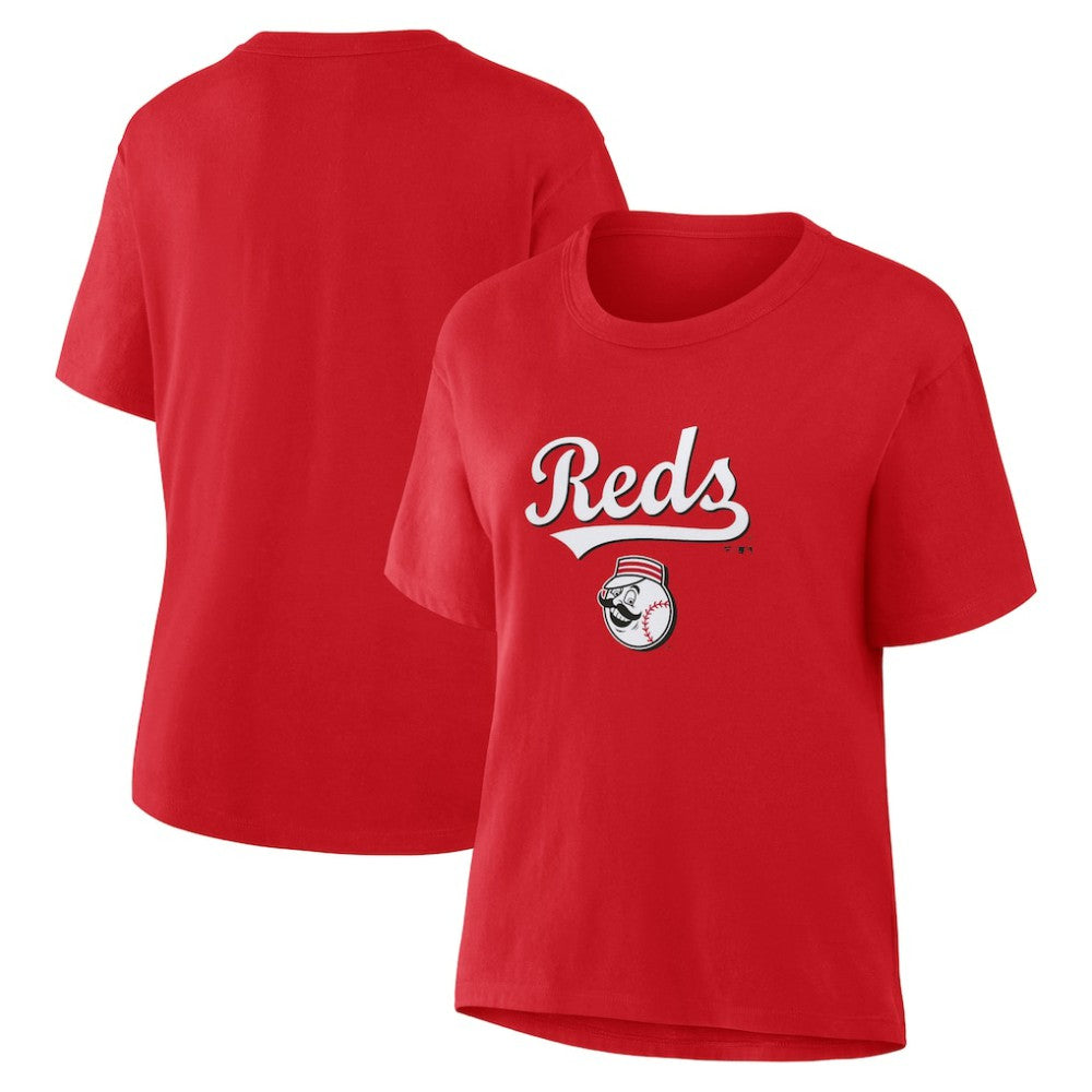 Cincinnati Reds Fanatics Women's Lockup Legacy T-Shirt - MLB