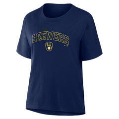 Milwaukee Brewers Fanatics Women's Lockup Legacy T-Shirt - MLB