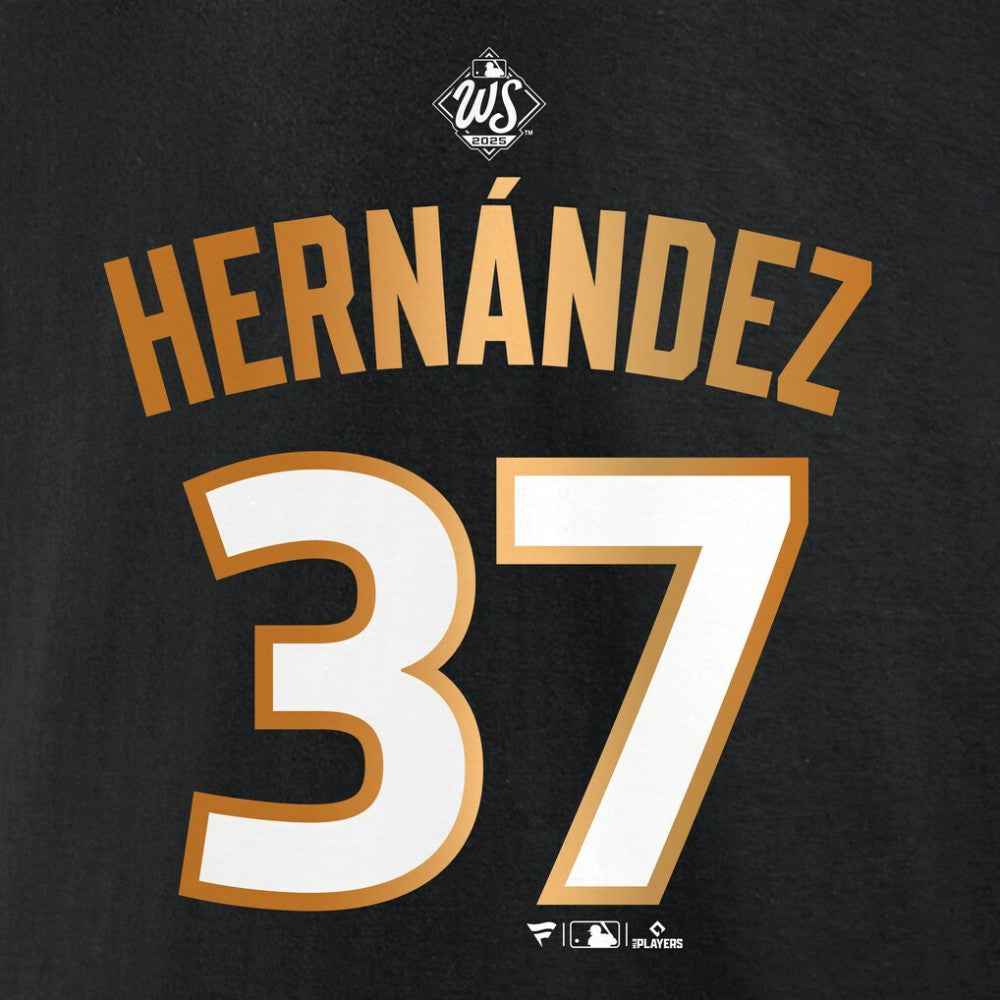 Teoscar Hernández Los Angeles Dodgers Fanatics 2025 World Series Champions Name & Number T-Shirt - MLB