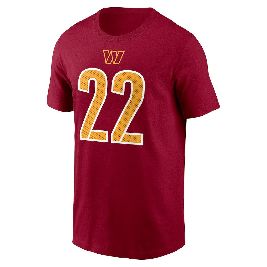 Jacory Croskey-Merritt Washington Commanders Player Name & Number T-Shirt Burgundy | Nike for Sale