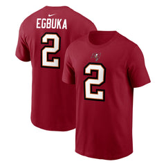 Emeka Egbuka Tampa Bay Buccaneers Player Name & Number T-Shirt Red | Nike for Sale