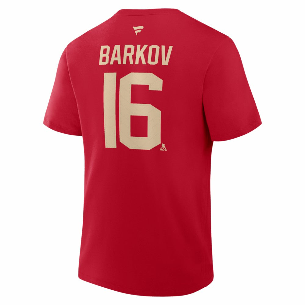 Aleksander Barkov Florida Panthers Fanatics 2026 NHL Winter Classic Authentic Stack Name & Number T-Shirt - Red - NHL