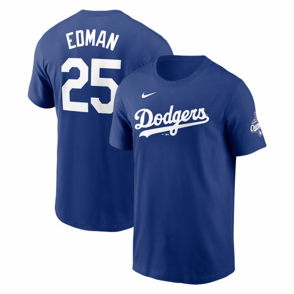 Tommy Edman Los Angeles Dodgers Nike 2025 World Series Champions Name & Number T-Shirt - MLB