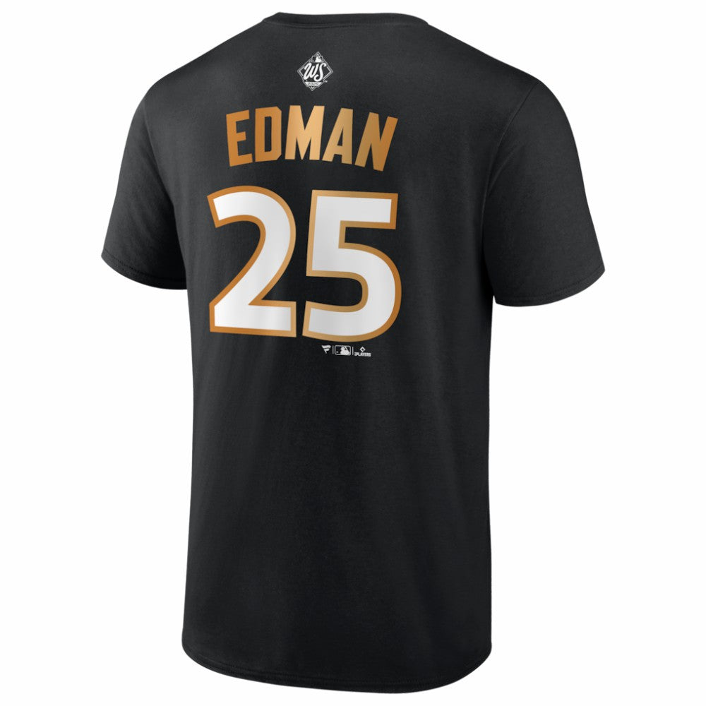 Tommy Edman Los Angeles Dodgers Fanatics 2025 World Series Champions Name & Number T-Shirt - MLB