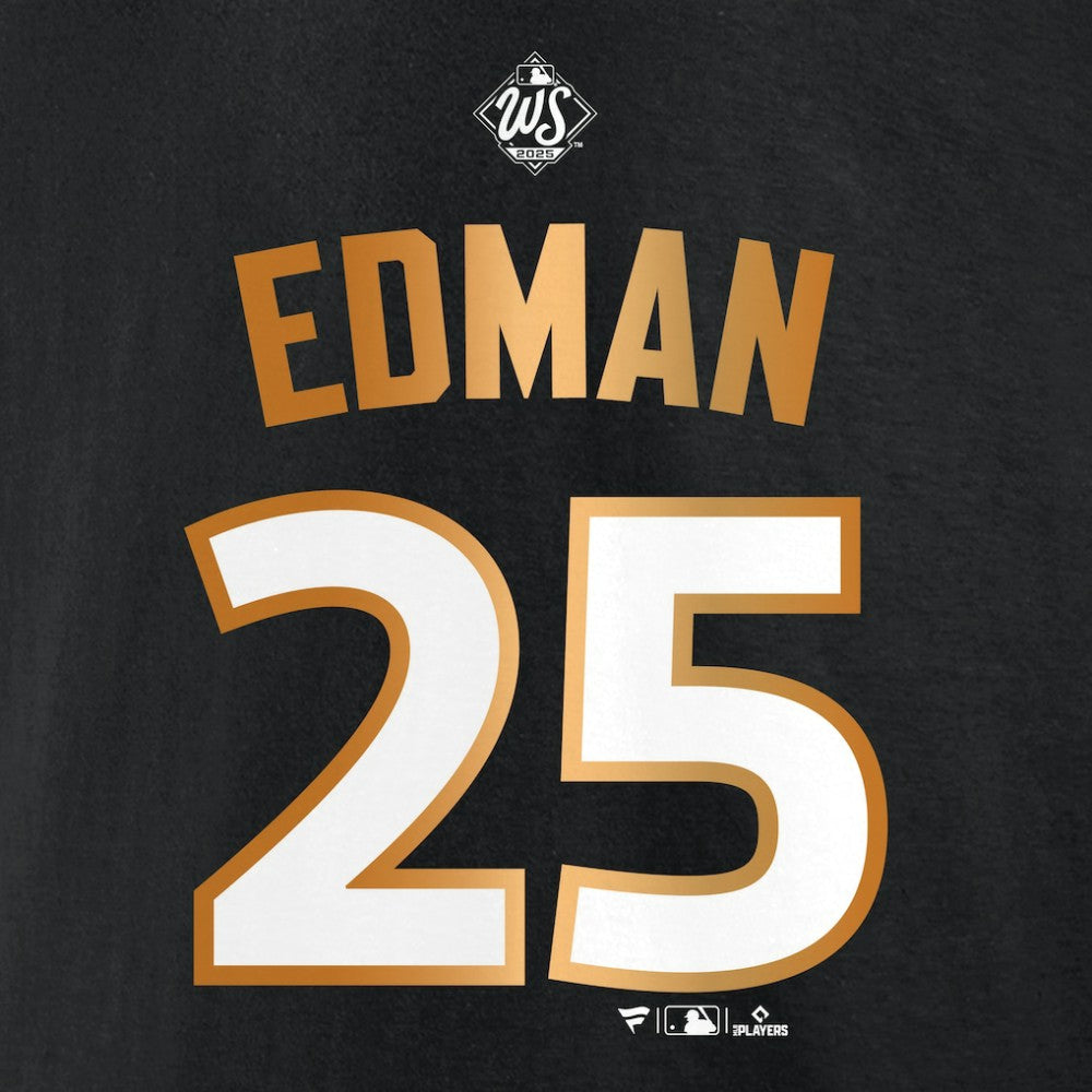 Tommy Edman Los Angeles Dodgers Fanatics 2025 World Series Champions Name & Number T-Shirt - MLB