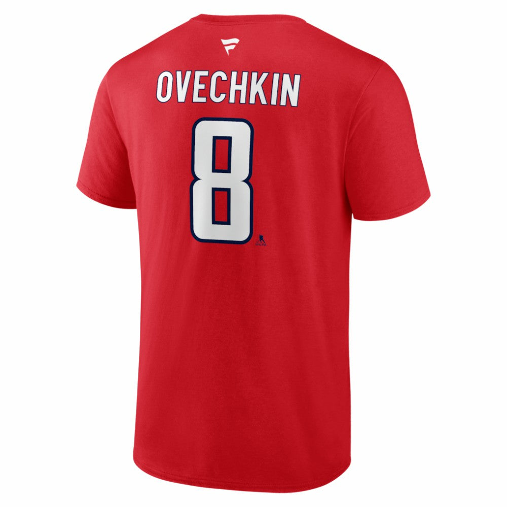 Alexander Ovechkin Washington Capitals Fanatics Authentic Stack Name & Number T-Shirt - Red - NHL